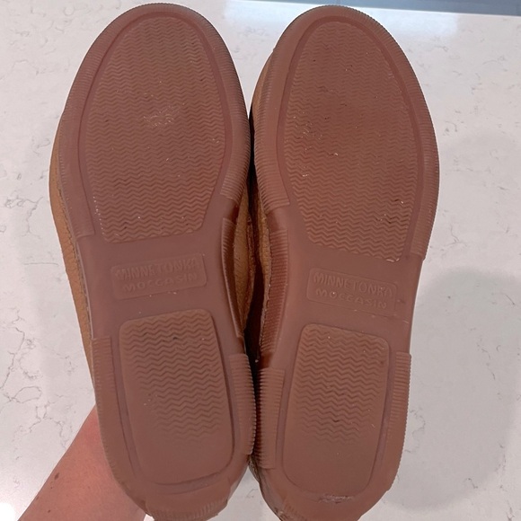 MINNETONKA Genuine Moose Leather Loafers Size 9 - Picture 10 of 12